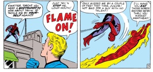 Spider-Man and Torch duke it out!
