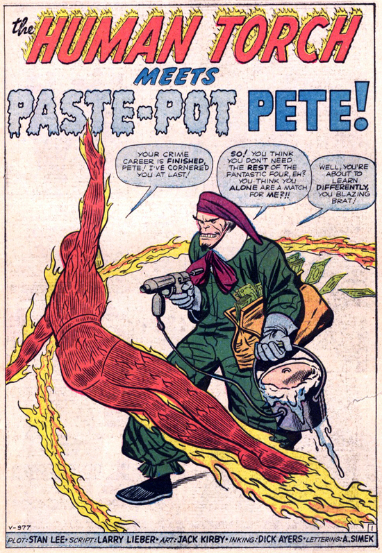 Examining The Human Torch's Paste Pot Pete