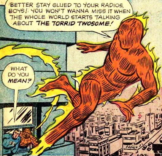 The Arrogance of Johnny Storm in one panel. 