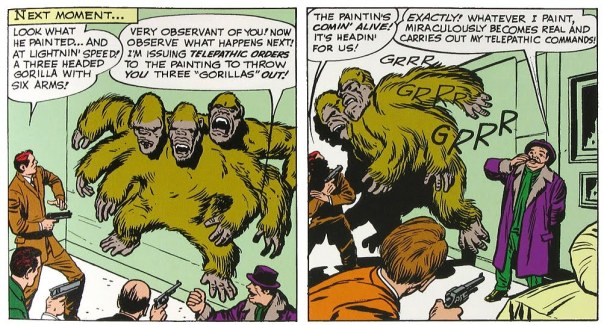 Van Vile paints a 3 headed ape to terrorize us. 